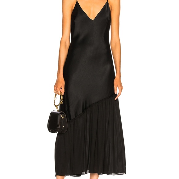 MAKE OFFER - NEW FRAME Satin Lounge Dress - Picture 3 of 8